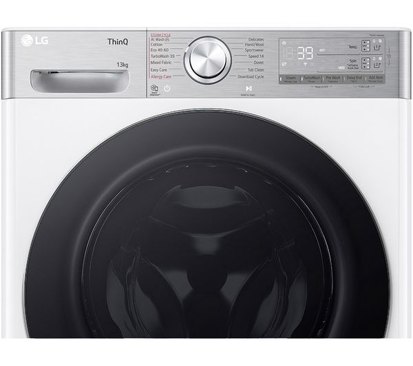 LG EZDispense F4Y913WCTA1 WiFi-enabled 13 kg 1400 Spin Washing Machine - White