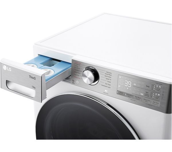 LG EZDispense F4Y913WCTA1 WiFi-enabled 13 kg 1400 Spin Washing Machine - White