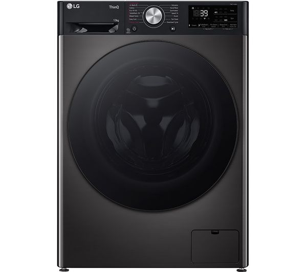 LG TurboWash 360 F4Y713BBTN1 WiFi-enabled 13 kg 1400 Spin Washing Machine - Platinum Black