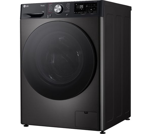 LG TurboWash 360 F4Y713BBTN1 WiFi-enabled 13 kg 1400 Spin Washing Machine - Platinum Black