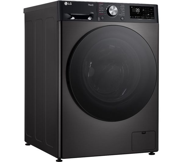 LG TurboWash 360 F4Y713BBTN1 WiFi-enabled 13 kg 1400 Spin Washing Machine - Platinum Black