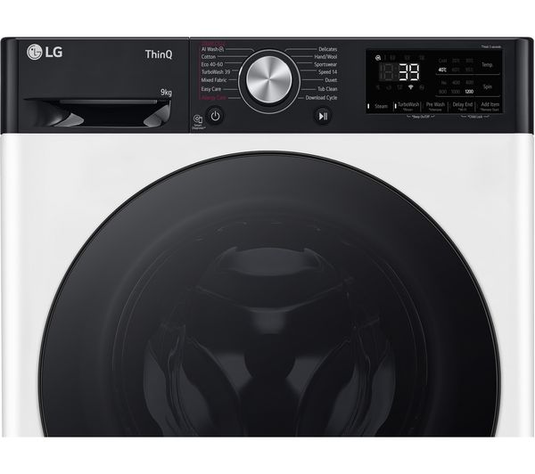 LGE TurboWash 360 F2Y709WBTN1 WiFi-enabled 9 kg 1200 Spin Washing Machine - White