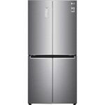 LG NatureFRESH GMB844PZ4E Slim American-Style Fridge Freezer - Shiny Steel