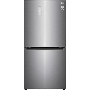 LG NatureFRESH GMB844PZ4E Slim American-Style Fridge Freezer - Shiny Steel