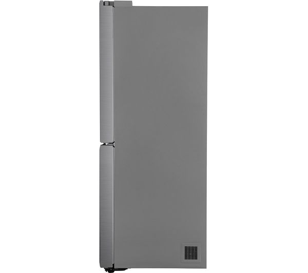 LG NatureFRESH GMB844PZ4E Slim American-Style Fridge Freezer - Shiny Steel