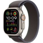 APPLE Watch Ultra 2 Cellular - 49 mm Titanium Case with Black & Blue Trail Loop  S M