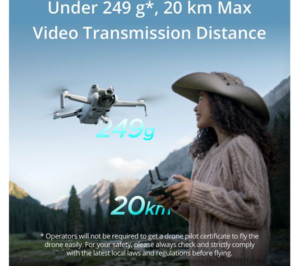 DJI Mini 4 Pro Drone with RC 2 Controller - Grey