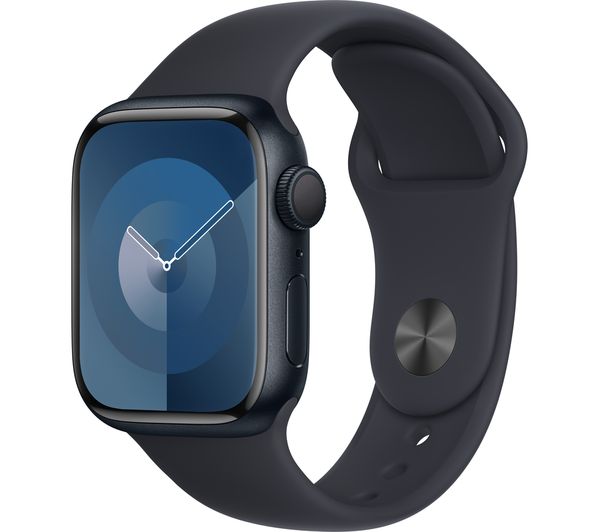APPLE Watch Series 9 - 41 mm Midnight Aluminium Case with Midnight Sport Band S M