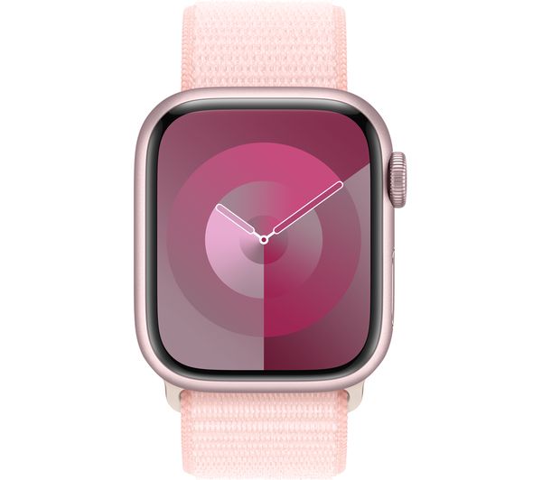 APPLE Watch Series 9 - 41 mm Pink Aluminium Case with Light Pink Sport Loop