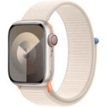 APPLE Watch Series 9 Cellular - 41 mm Starlight Aluminium Case with Starlight Sport Loop