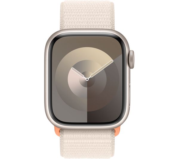 APPLE Watch Series 9 Cellular - 41 mm Starlight Aluminium Case with Starlight Sport Loop
