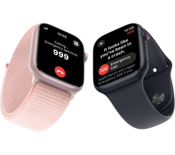 APPLE Watch Series 9 Cellular - 41 mm Starlight Aluminium Case with Starlight Sport Loop