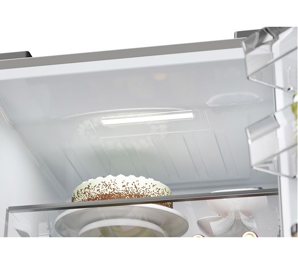 HAIER HTW5618EWMP Smart Fridge Freezer - Platinum Inox