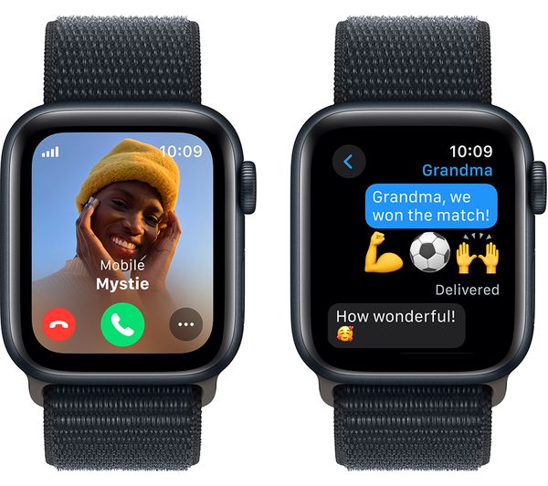 APPLE Watch SE Cellular (2023) - 40 mm Midnight Aluminium Case with Midnight Sport Loop