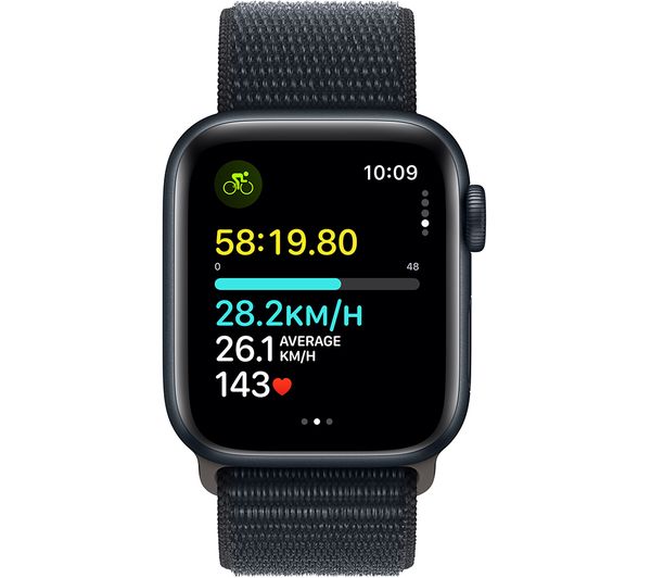 APPLE Watch SE Cellular (2023) - 40 mm Midnight Aluminium Case with Midnight Sport Loop