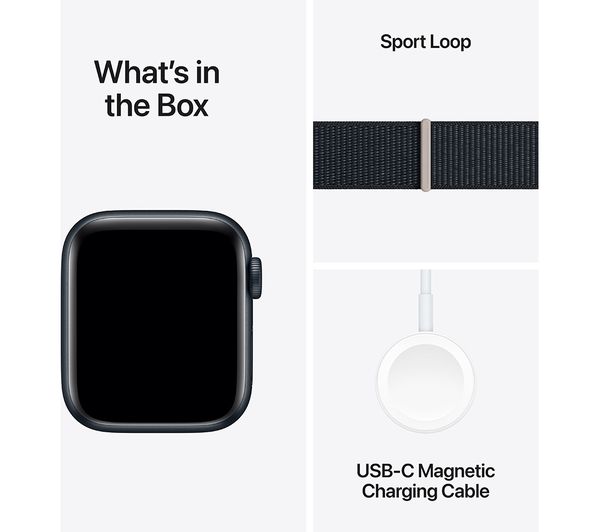 APPLE Watch SE Cellular (2023) - 40 mm Midnight Aluminium Case with Midnight Sport Loop
