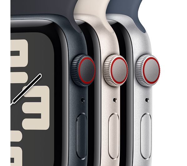 APPLE Watch SE Cellular (2023) - 40 mm Silver Aluminium Case with Winter Blue Sport Loop