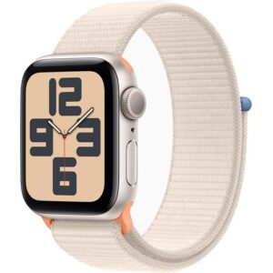 APPLE Watch SE Cellular (2023) - 44 mm Starlight Aluminium Case with Starlight Sport Loop