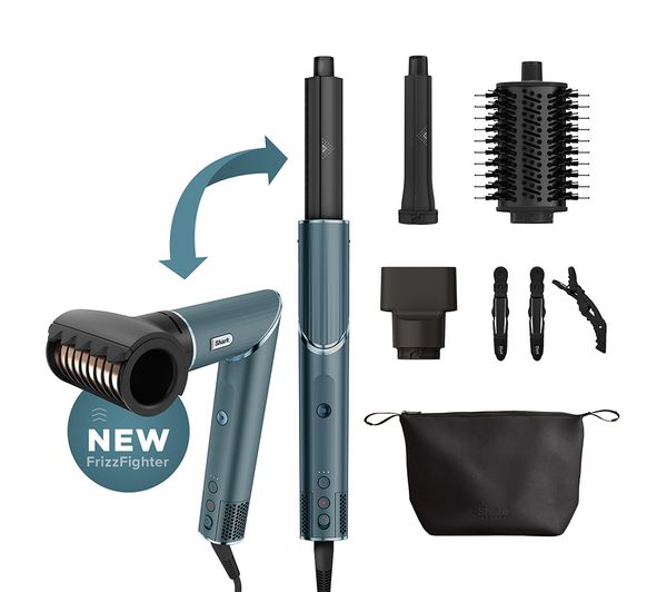SHARK HD450TLUK FlexStyle 5-in-1 Air Styler & Hair Dryer with Storage Case - Teal