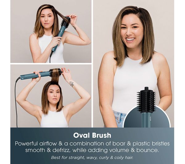 SHARK HD450TLUK FlexStyle 5-in-1 Air Styler & Hair Dryer with Storage Case - Teal