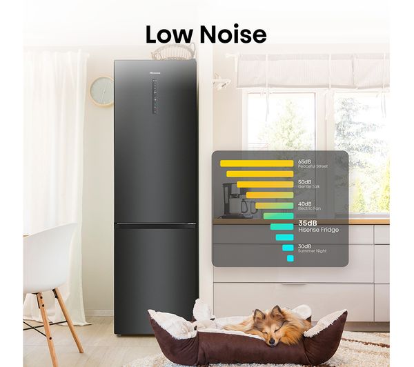 HISENSE RB470N4SFCUK 60 40 Fridge Freezer - Black