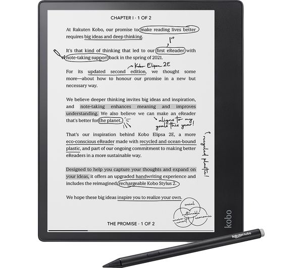 KOBO Elipsa 2E 10.3" eReader - 32 GB Black