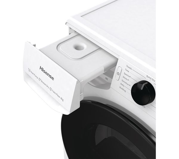 HISENSE Series 3+ DHGE8043 8 kg Heat Pump Tumble Dryer - White