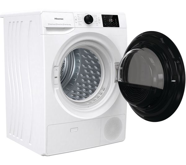 HISENSE Series 3+ DHGE8043 8 kg Heat Pump Tumble Dryer - White