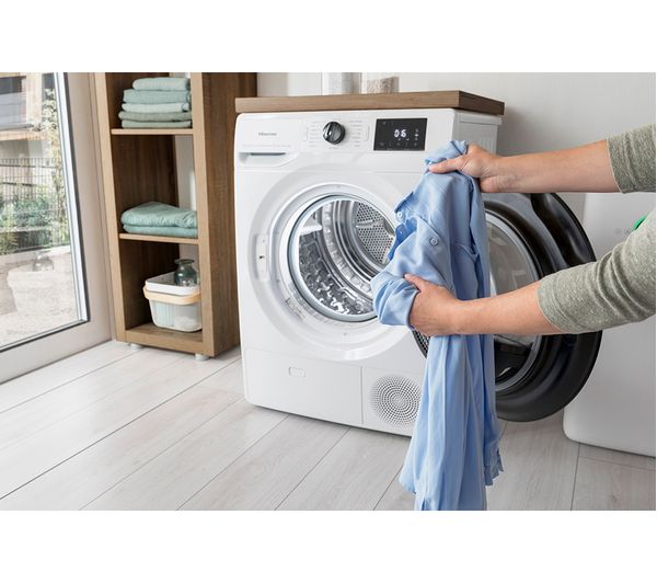 HISENSE Series 3+ DHGE8043 8 kg Heat Pump Tumble Dryer - White