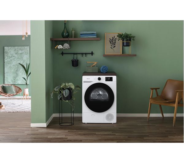 HISENSE Series 3+ DHGE8043 8 kg Heat Pump Tumble Dryer - White