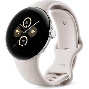 GOOGLE Pixel Watch 2 4G with Google Assistant - Silver  Porcelain Strap
