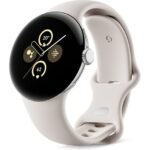 GOOGLE Pixel Watch 2 WiFi with Google Assistant - Silver  Porcelain Strap