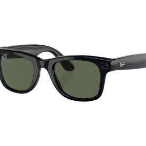 RAY-BAN Meta Wayfarer (Standard) Smart Glasses - Shiny Black  G15 Green