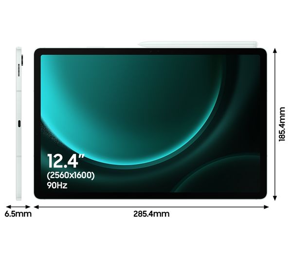 SAMSUNG Galaxy Tab S9 FE+ 12.4" Tablet - 128 GB Mint