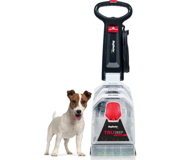 RUG DOCTOR Trudeep Pet 1093171 Upright Bagless Wet & Dry Vacuum Cleaner - Black White & Red