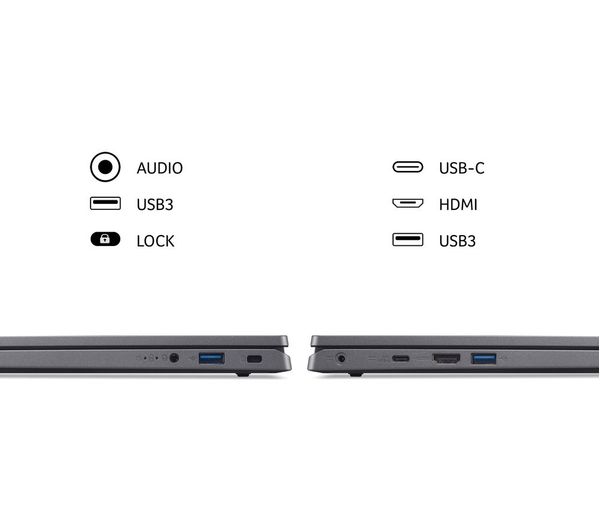 ACER Aspire 3 17.3" Laptop - Intel® Core™ i3 256 GB SSD Silver