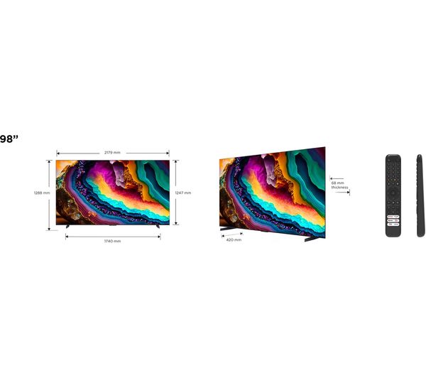 TCL 98P745K 98" Smart 4K Ultra HD HDR LED TV with Google Assistant
