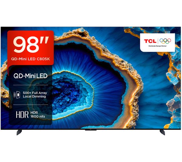 TCL 98C805K 98" Smart 4K Ultra HD HDR Mini LED QLED TV with Google Assistant