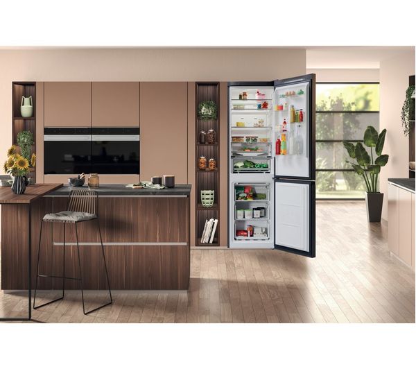 HOTPOINT H7X 93T SK 70 30 Fridge Freezer - Silver Black