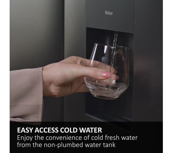 HAIER HTW5618DWMG Smart Fridge Freezer - Silver