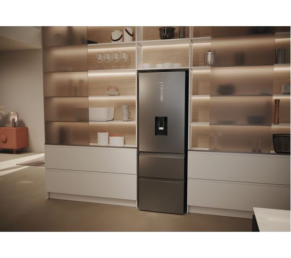 HAIER HTW5618DWMG Smart Fridge Freezer - Silver