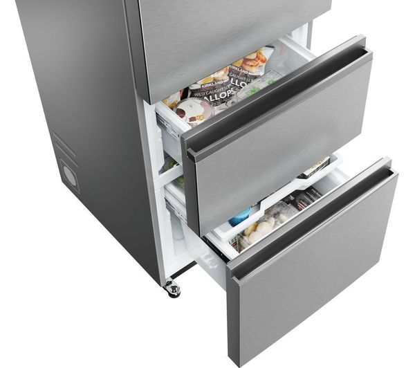 HAIER HTW5618DWMG Smart Fridge Freezer - Silver