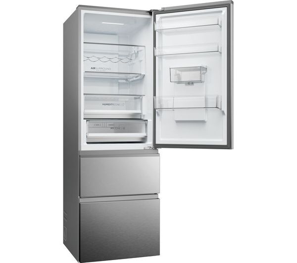 HAIER HTW5618DWMG Smart Fridge Freezer - Silver