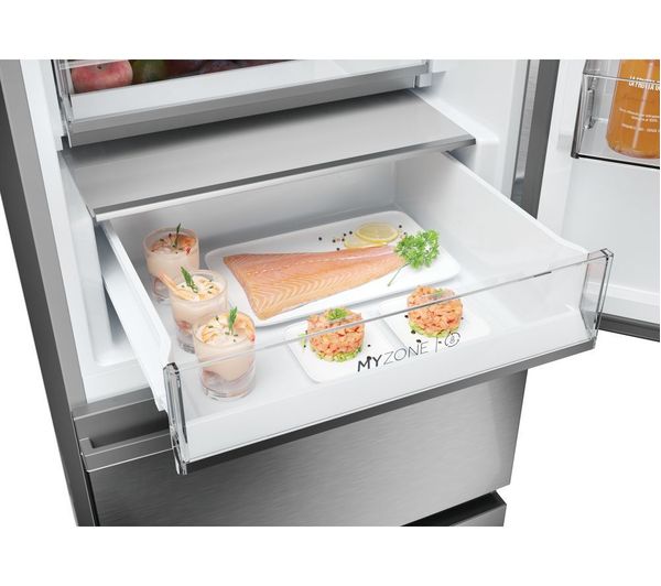 HAIER HTW5618DWMG Smart Fridge Freezer - Silver