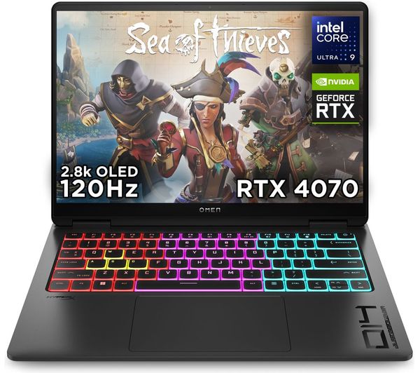 HP OMEN Transcend 14-fb0008na 14" Gaming Laptop - Intel® Core™ Ultra 9 RTX 4070 1 TB SSD