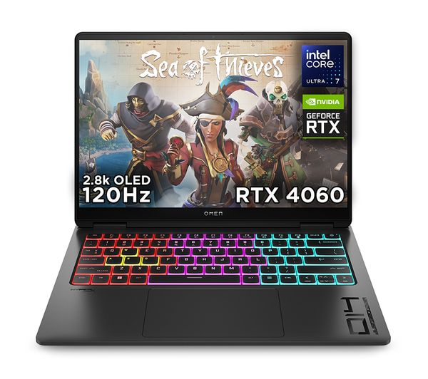 HP OMEN Transcend 14-fb0005na 14" Gaming Laptop - Intel® Core™ Ultra 7 RTX 4060 1 TB SSD