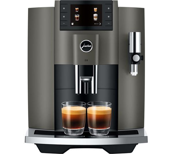 JURA E8 Smart Bean to Cup Coffee Machine - Dark Inox