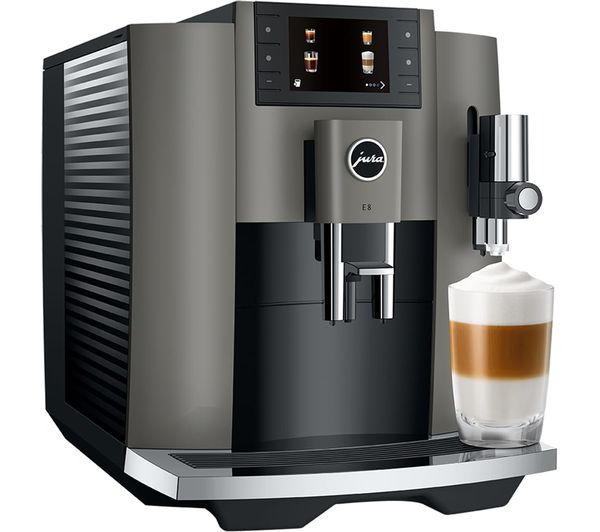 JURA E8 Smart Bean to Cup Coffee Machine - Dark Inox