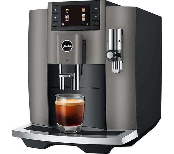 JURA E8 Smart Bean to Cup Coffee Machine - Dark Inox