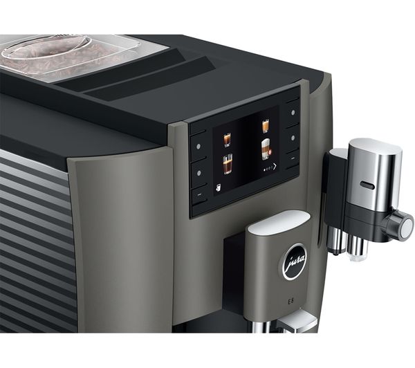 JURA E8 Smart Bean to Cup Coffee Machine - Dark Inox